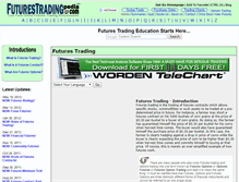 Tablet Screenshot of futurestradingpedia.com